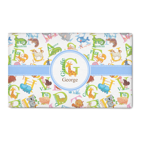 Custom Animal Alphabet 3' x 5' Indoor Area Rug (Personalized)