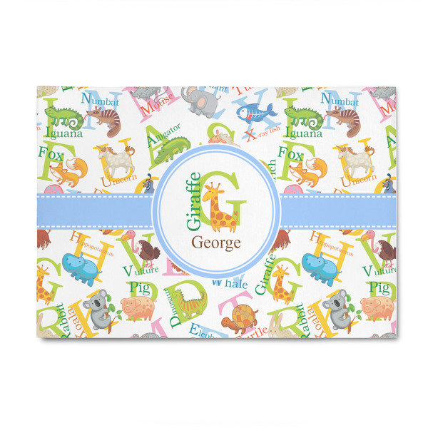 Custom Animal Alphabet 4' x 6' Patio Rug (Personalized)