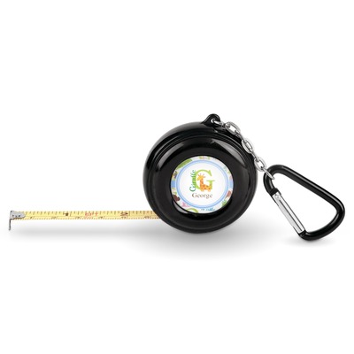 Animal Alphabet Pocket Tape Measure - 6 Ft w/ Carabiner Clip (Personalized)