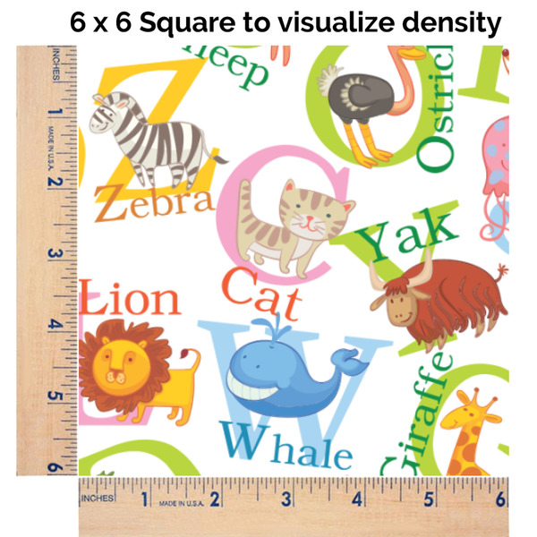 Animal Alphabet 6x6 Swatch of Fabric