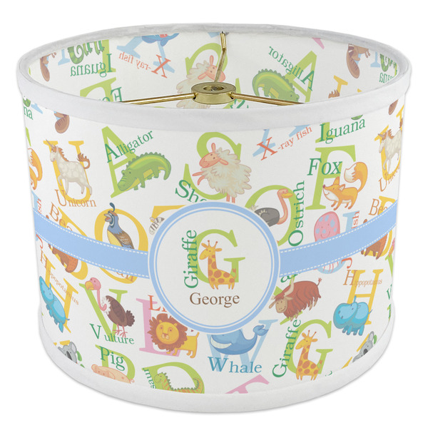 Animal Alphabet 8" Drum Lampshade - ANGLE Poly-Film