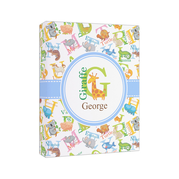 Animal Alphabet 8x10 - Canvas Print - Angled View
