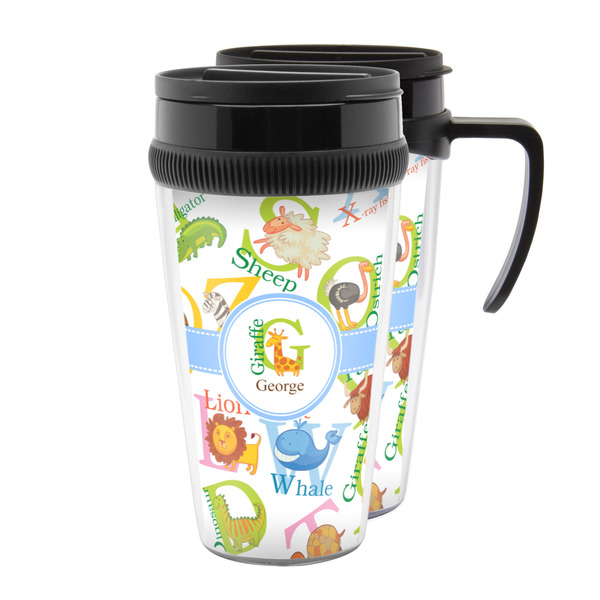 Custom Animal Alphabet Acrylic Travel Mug (Personalized)