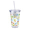 Animal Alphabet 16oz Double Wall Acrylic Tumbler with Lid & Straw - Full Print (Personalized)