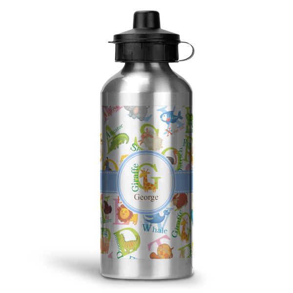 Custom Animal Alphabet Water Bottles - 20 oz - Aluminum (Personalized)