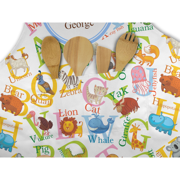 Animal Alphabet Apron - Pocket Detail with Props