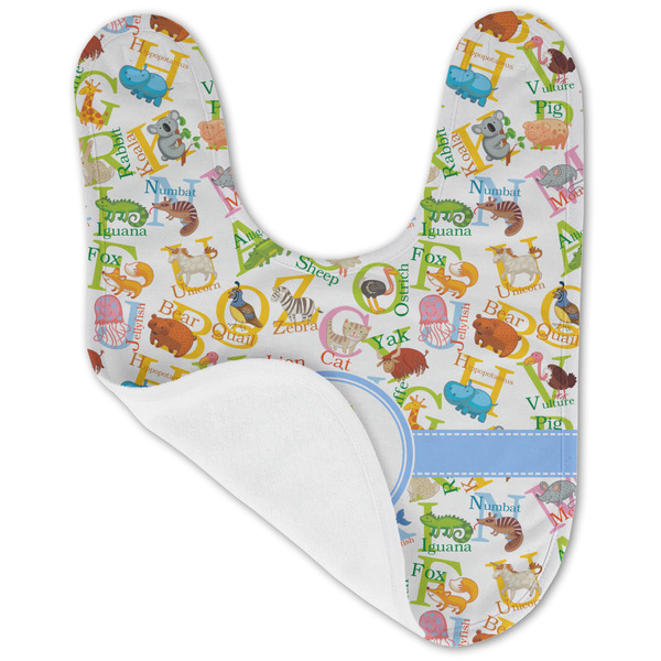 Animal Alphabet Baby Bib - AFT folded