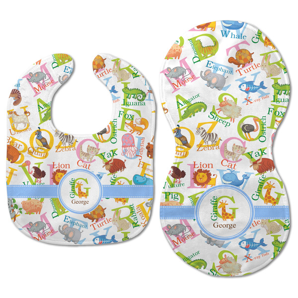 Animal Alphabet Baby Bib & Burp Set - Approval (new bib & burp)
