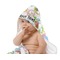Animal Alphabet Baby Hooded Towel on Child