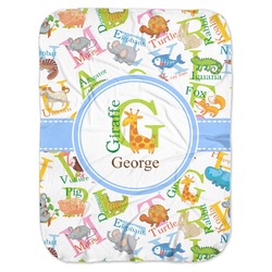 Animal Alphabet Baby Swaddling Blanket (Personalized)