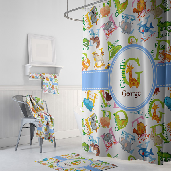 Animal Alphabet Bath Towel Sets - 3-piece - In Context
