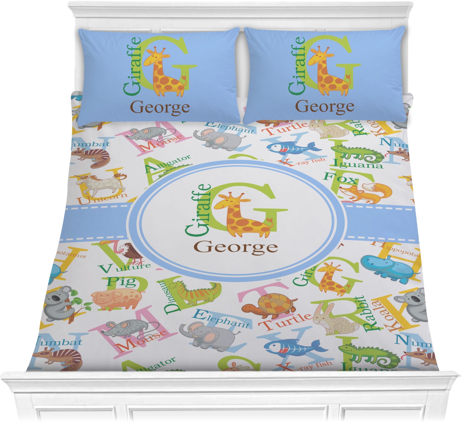 alphabet bedding twin