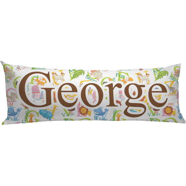 Custom Animal Alphabet Body Pillow Case (Personalized)