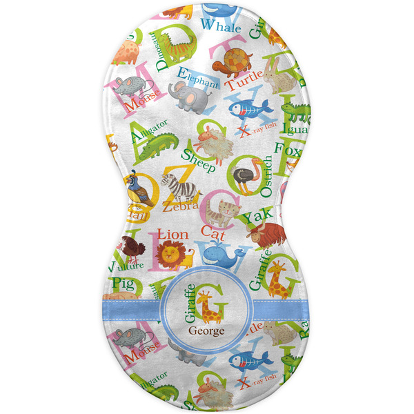 Animal Alphabet Burp Peanut Shaped Flat