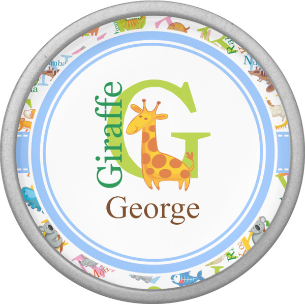 Animal Alphabet Cabinet Knob - Nickel - Front