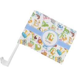 Animal Alphabet Car Flag - Small w/ Name or Text
