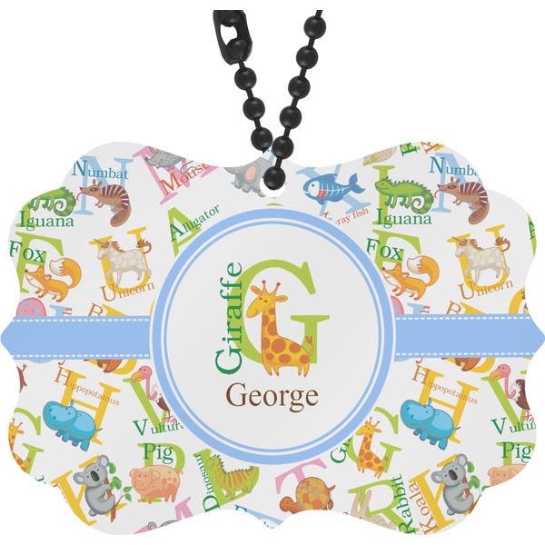 Custom Animal Alphabet Rear View Mirror Charm (Personalized)