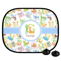 Animal Alphabet Car Side Window Sun Shade (Personalized)
