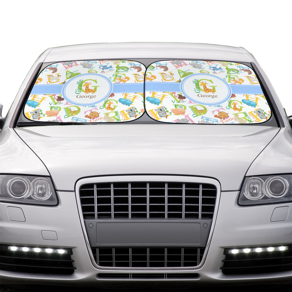 Animal Alphabet Car Sun Shades - IN CONTEXT