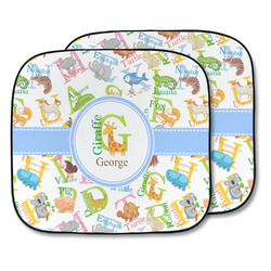 Animal Alphabet Car Sun Shade - Two Piece (Personalized)