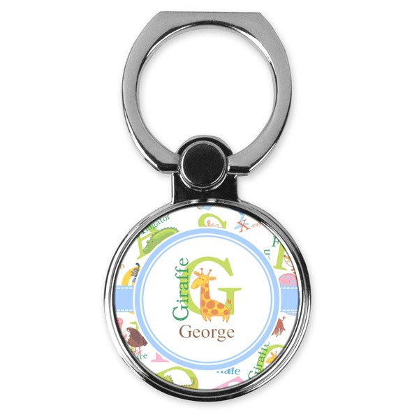 Custom Animal Alphabet Cell Phone Ring Stand & Holder (Personalized)