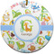 Animal Alphabet Round Ceramic Ornament w/ Name or Text