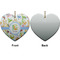 Animal Alphabet Ceramic Flat Ornament - Heart Front & Back (APPROVAL)
