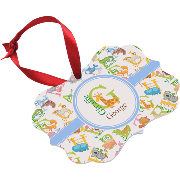 Animal Alphabet Christmas Ornament
