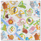 Animal Alphabet Cloth Napkins - Personalized Lunch (Single Full Open)