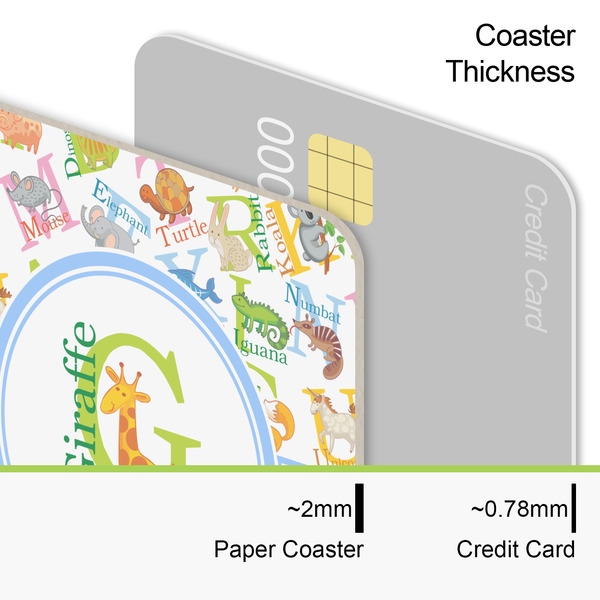 Animal Alphabet Coaster Thickness