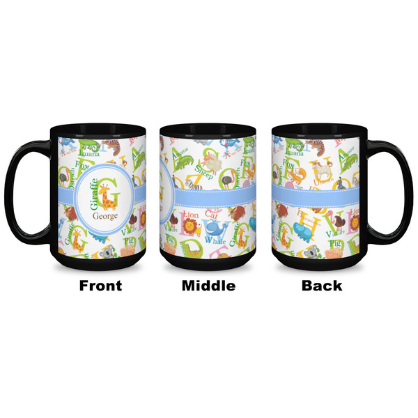 Animal Alphabet Coffee Mug - 15 oz - Black APPROVAL