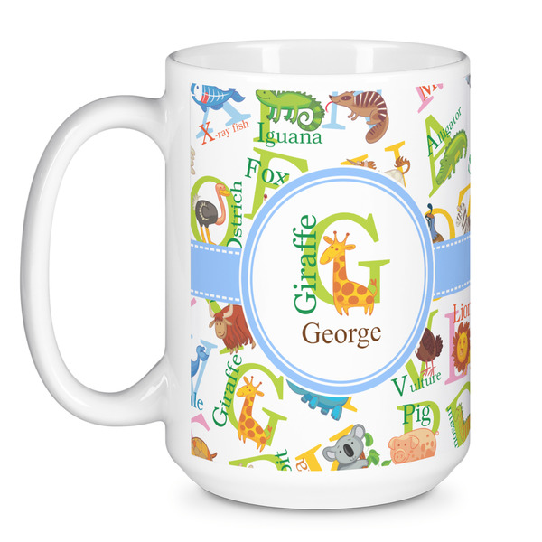 Animal Alphabet Coffee Mug - 15 oz - White
