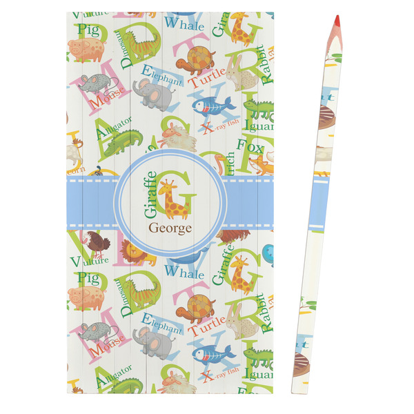 Animal Alphabet Colored Pencils - Front View