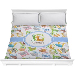 Animal Alphabet Comforter - King (Personalized)