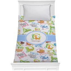 Animal Alphabet Comforter - Twin (Personalized)