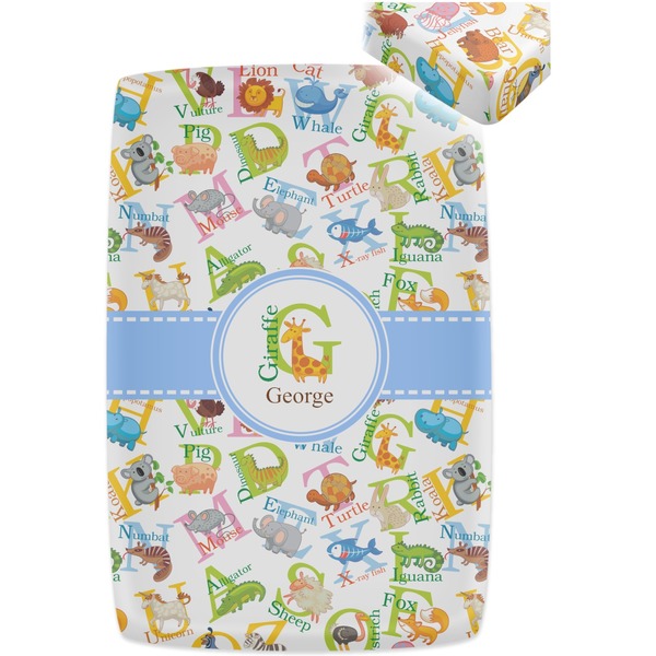 Animal Alphabet Crib Fitted Sheet - Apvl