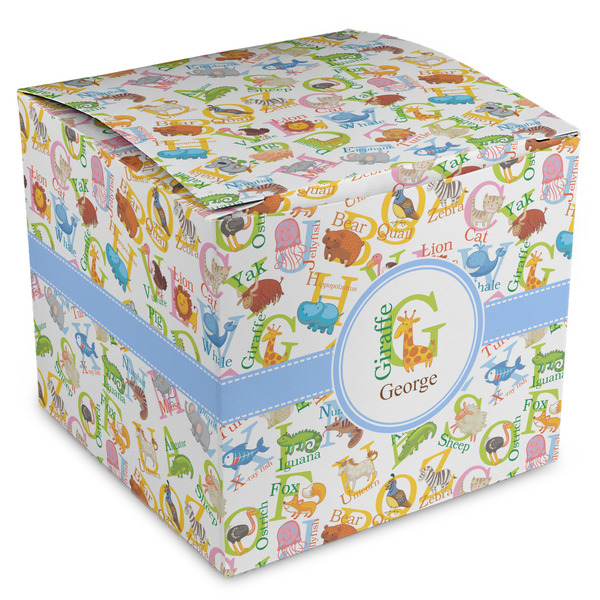 Custom Animal Alphabet Cube Favor Gift Boxes (Personalized)