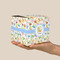 Animal Alphabet Cube Favor Gift Box - On Hand - Scale View