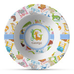 Animal Alphabet Plastic Bowl - Microwave Safe - Composite Polymer (Personalized)