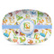 Animal Alphabet Plastic Platter - Microwave & Oven Safe Composite Polymer (Personalized)