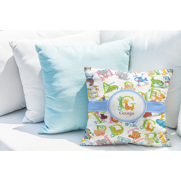 Animal Alphabet Decorative Pillow Case - LIFESTYLE 2