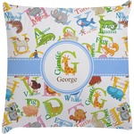 Animal Alphabet Decorative Pillow Case (Personalized)