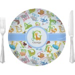 Animal Alphabet 10" Glass Lunch / Dinner Plates - Single or Set (Personalized)