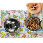 Animal Alphabet Dog Food Mat - Small w/ Name or Text
