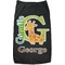Animal Alphabet Black Pet Shirt - S (Personalized)
