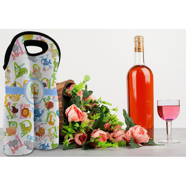 Animal Alphabet Double Wine Tote - LIFESTYLE (new)