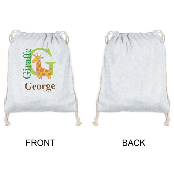 Animal Alphabet Drawstring Backpacks - Sweatshirt Fleece - Single Sided - APPROVAL
