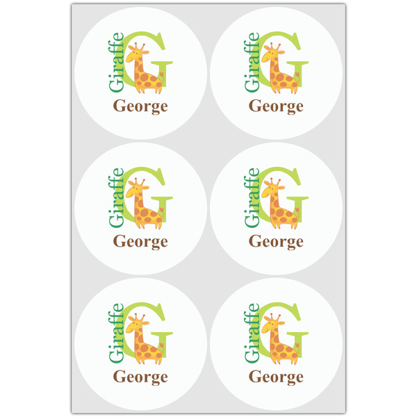 Animal Alphabet Drink Topper - XLarge - Set of 6