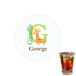 Animal Alphabet Printed Drink Topper - 1.5" (Personalized)