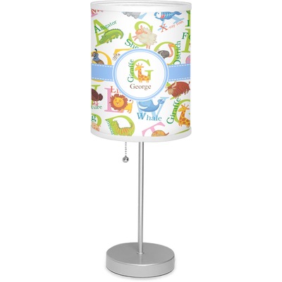 Animal Alphabet 7" Drum Lamp with Shade (Personalized)